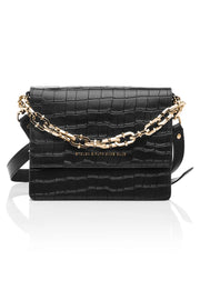 STOLEN GIRLFRIENDS CLUB BIG TROUBLE BAG - BLACK/GOLD - WILD ROSE
