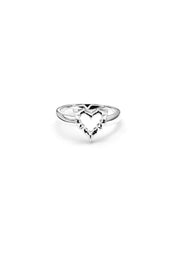 STOLEN GIRLFRIENDS CLUB JAGGED HEART MINI RING - WILDROSE