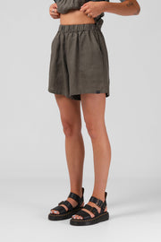 RPM GRACIE SHORT - KHAKI - WILD ROSE