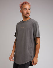 SILENT THEORY MACHINE TEE - COAL - WILD ROSE