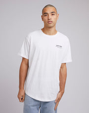 SILENT THEORY CUSTOMS TEE - WHITE - WILDROSE