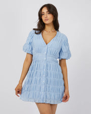 ALL ABOUT EVE MAUDE MINI DRESS - OCEAN BLUE - WILDROSE