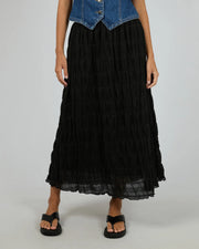 ALL ABOUT EVE MAUDE MAXI SKIRT - BLACK - WILDROSE
