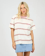 ALL ABOUT EVE KINSEY STRIPE TEE  - WILDROSE