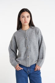 HUFFER ELLE CARDIGAN - SOFT GREY - WILDROSE