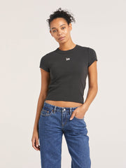 LEE ESSENTIAL RIB TEE - TIMELESS BLACK