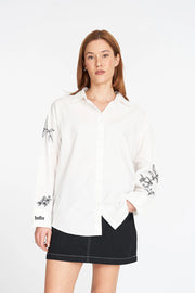 HUFFER INKED DAY SHIRT - CHALK - WILDROSE