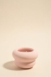 FLO'S HOME DOUBLE BUBBLE PINK SOY WAX CANDLE - WILDROSE