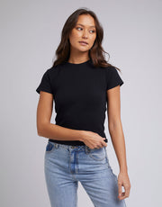 SILENT THEORY MARGO TEE - BLACK