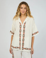 SILENT THEORY LOS CABOS SHIRT - VINTAGE WHITE - WILDROSE