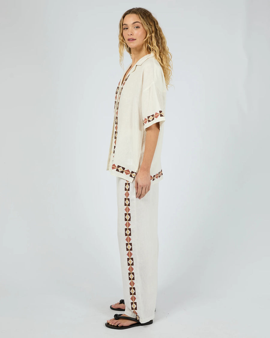 SILENT THEORY LOS CABOS PANT - VINTAGE WHITE - WILDROSE