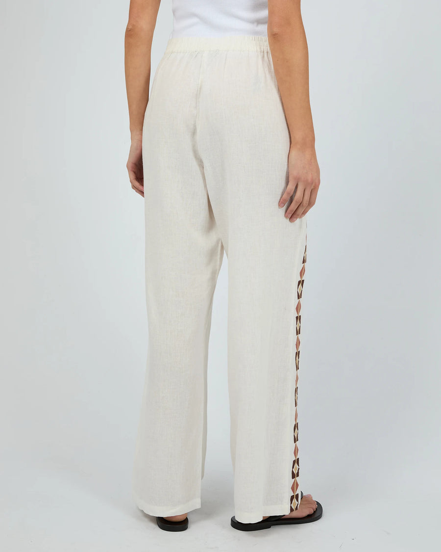 SILENT THEORY LOS CABOS PANT - VINTAGE WHITE - WILDROSE