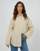 ALL ABOUT EVE NARA STRIPE SHIRT - YELLOW - WILDROSE