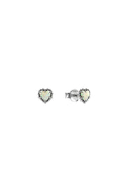 STOLEN GIRLFRIENDS CLUB DAHLIAS HEART EARRINGS - WILDROSE
