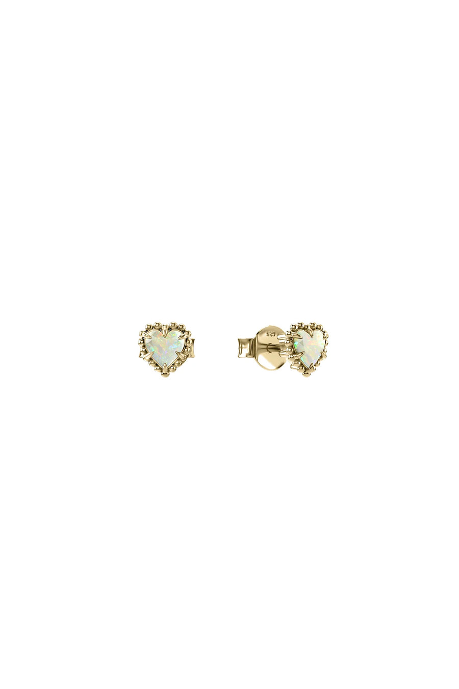 STOLEN GIRLFRIENDS CLUB DAHLIAS HEART EARRINGS - GOLD- WILDROSE