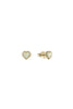 STOLEN GIRLFRIENDS CLUB DAHLIAS HEART EARRINGS - GOLD- WILDROSE