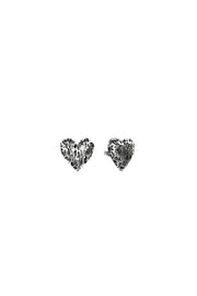 STOLEN GIRLFRIENDS CLUB DEATH METAL HEARTS EARRINGS - WILDROSE