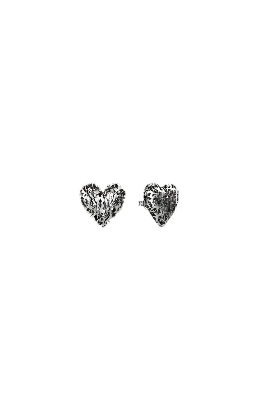 STOLEN GIRLFRIENDS CLUB DEATH METAL HEARTS EARRINGS - WILDROSE