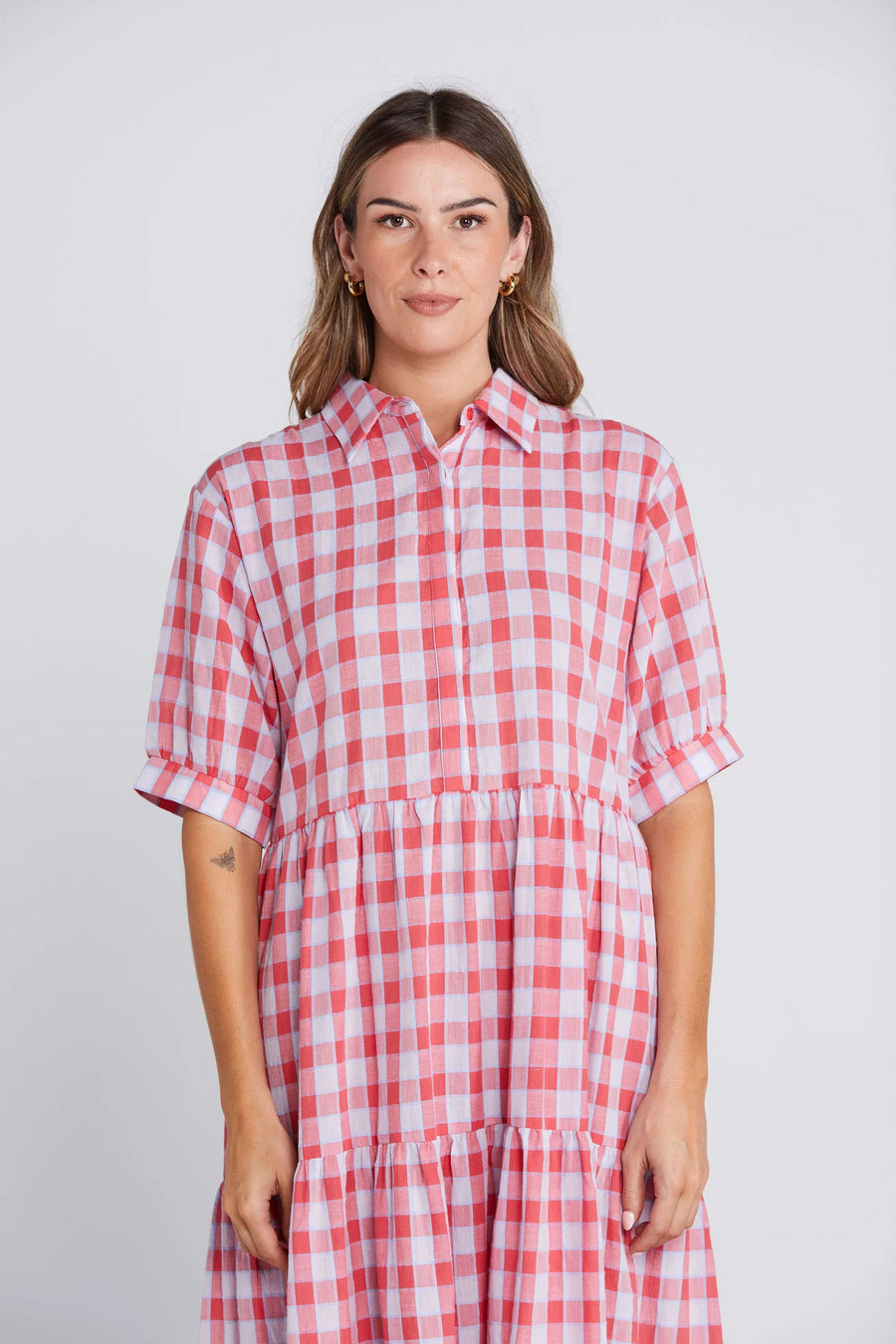 THING THING LUNA DRESS - CHECK MATE - WILDROSE