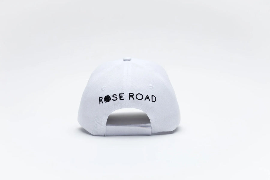 ROSE ROAD BASEBALL CAP - WHITE - WILDROSE