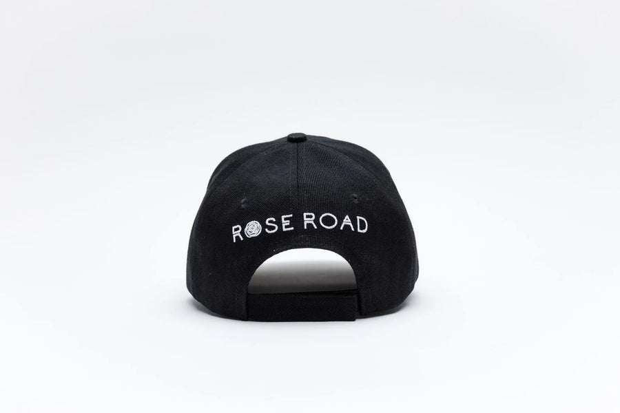 ROSE ROAD BASEBALL CAP - BLACK - WILDROSE