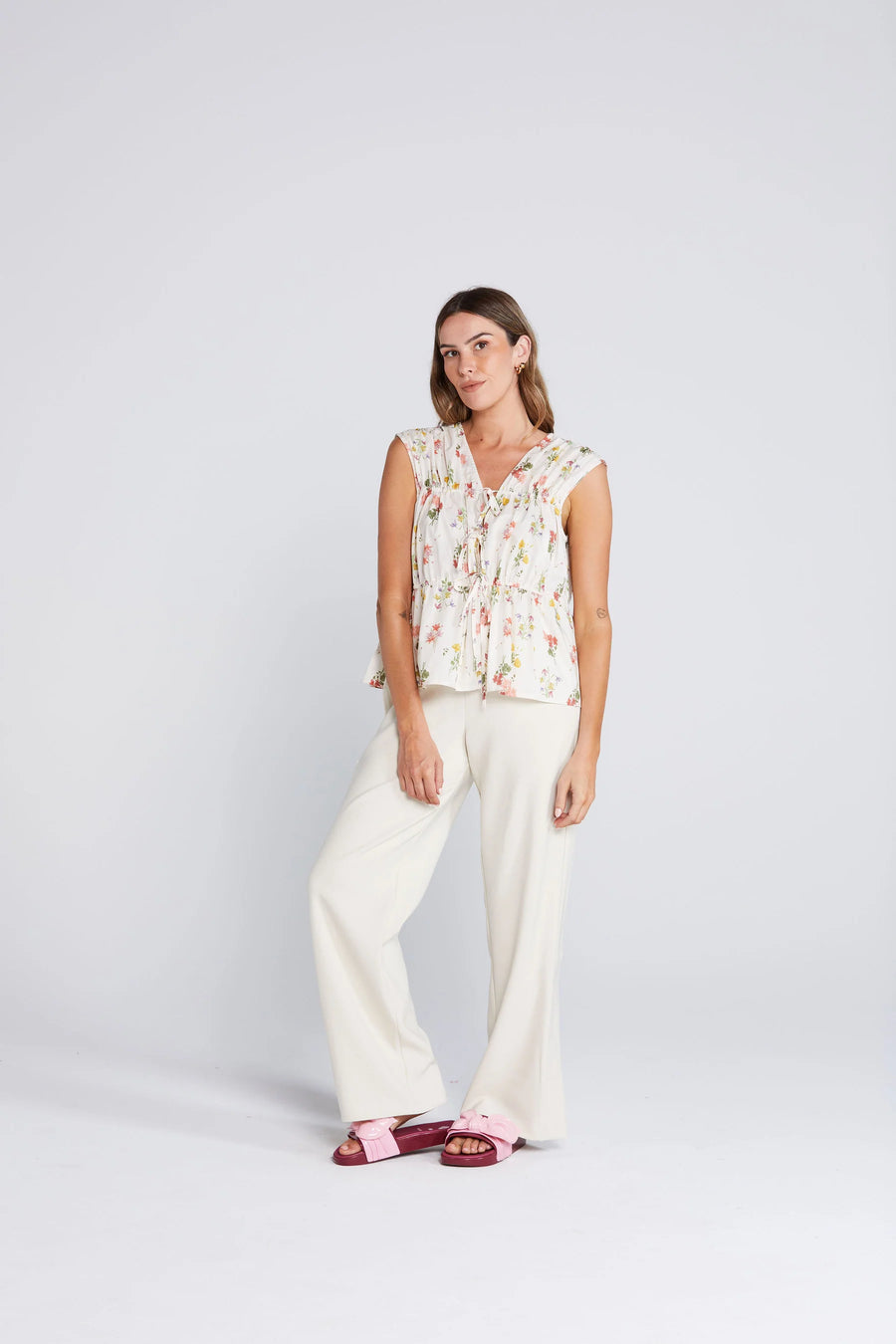 THING THING BELLE TIE TOP - SUMMER HEAVEN - WILDROSE