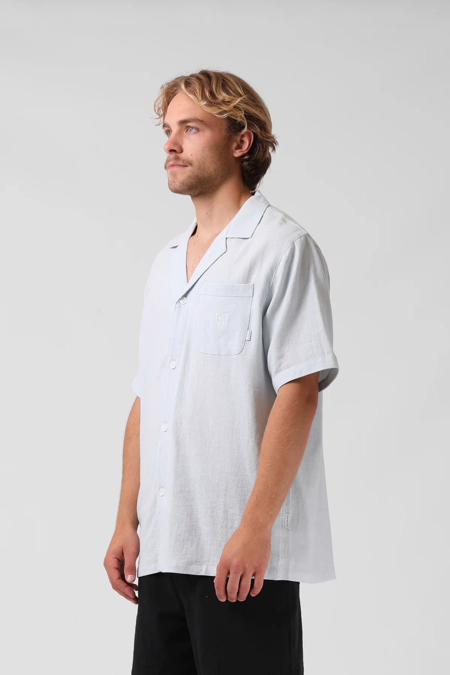 RPM BALLER S/S SHIRT - LIGHT BLUE - WILDROSE