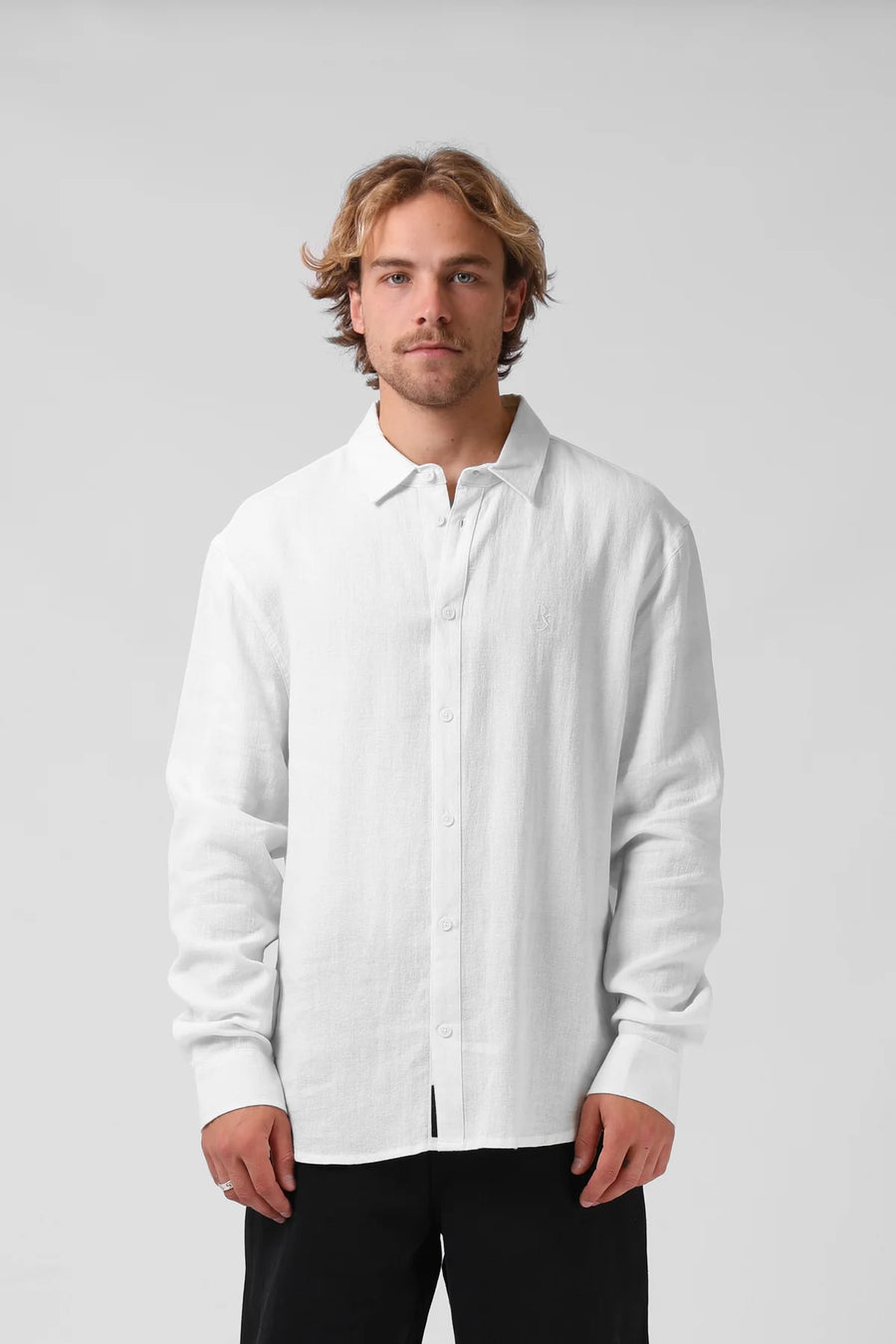 RPM BALLER L/S SHIRT - WHITE - WILDROSE