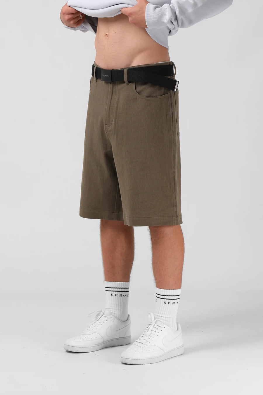 RPM HEMP DAD SHORT - WASHED OLIVE - WILDROSE