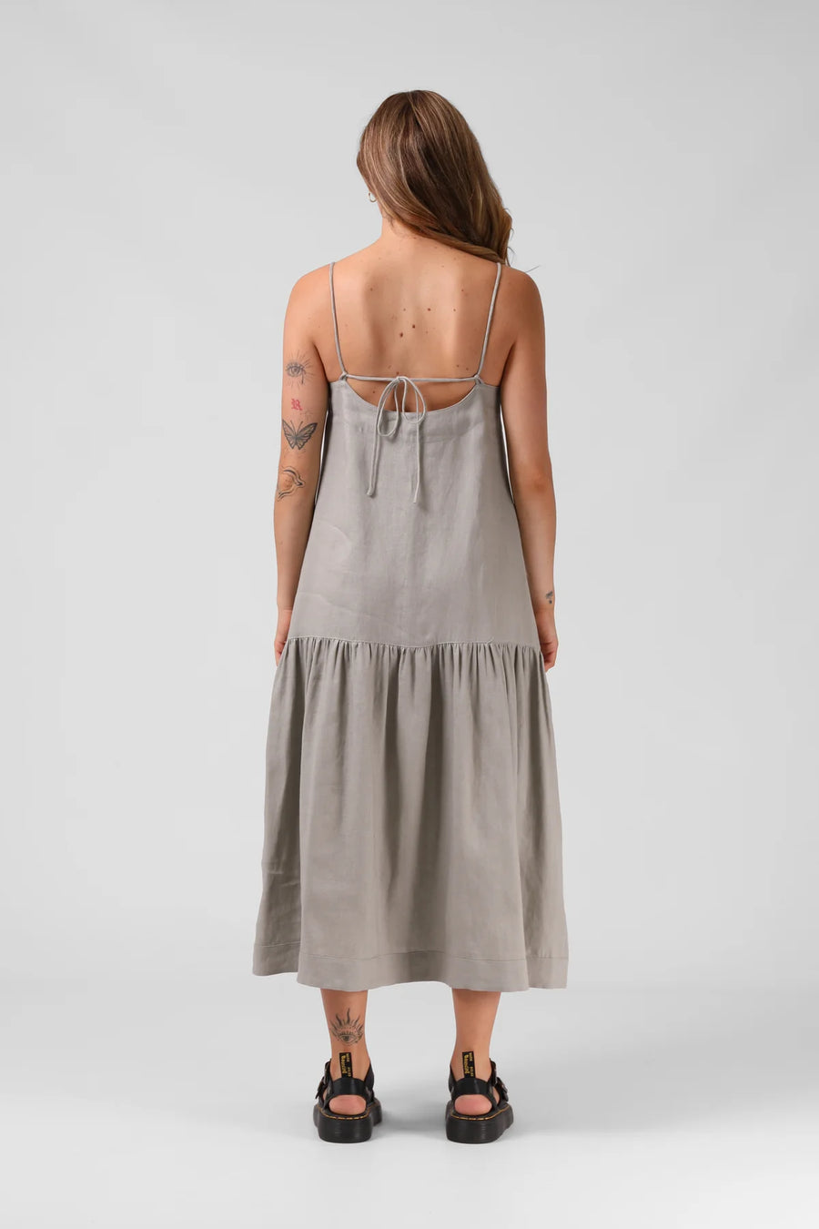 RPM ANTOINETTE DRESS - SAGE GREY - WILDROSE