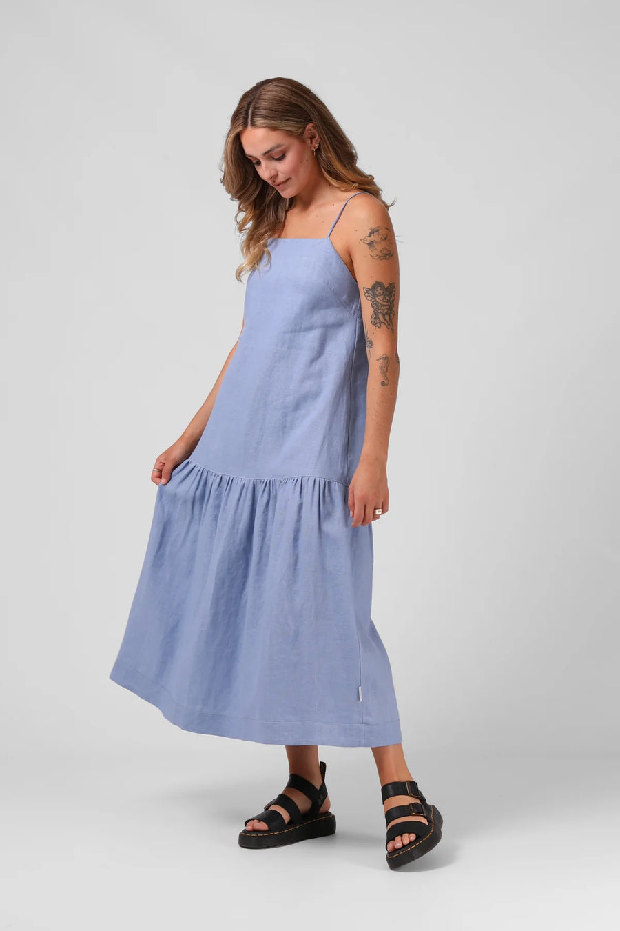 RPM ANTOINETTE DRESS - SKY BLUE - WILDROSE