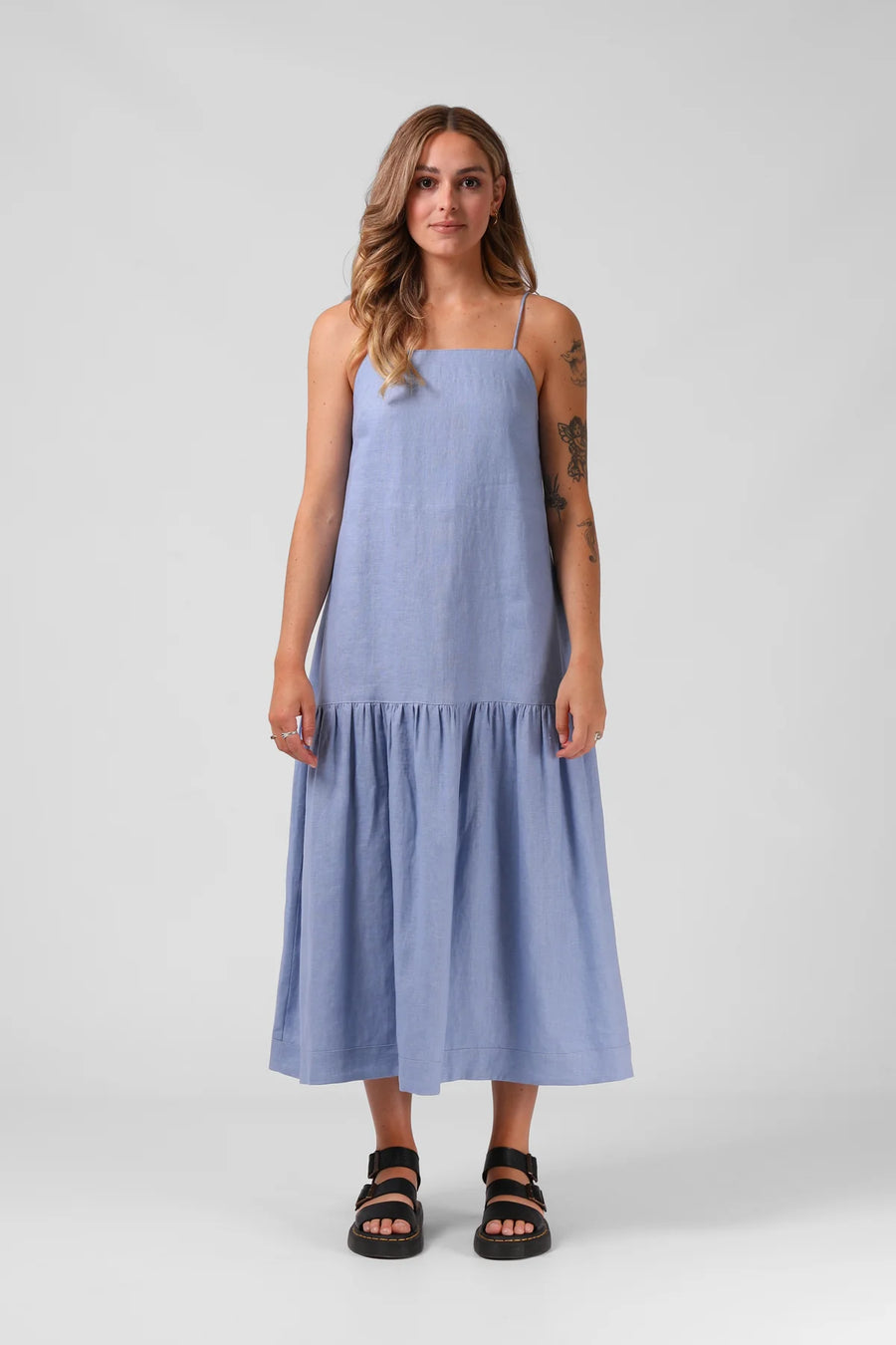 RPM ANTOINETTE DRESS - SKY BLUE - WILDROSE