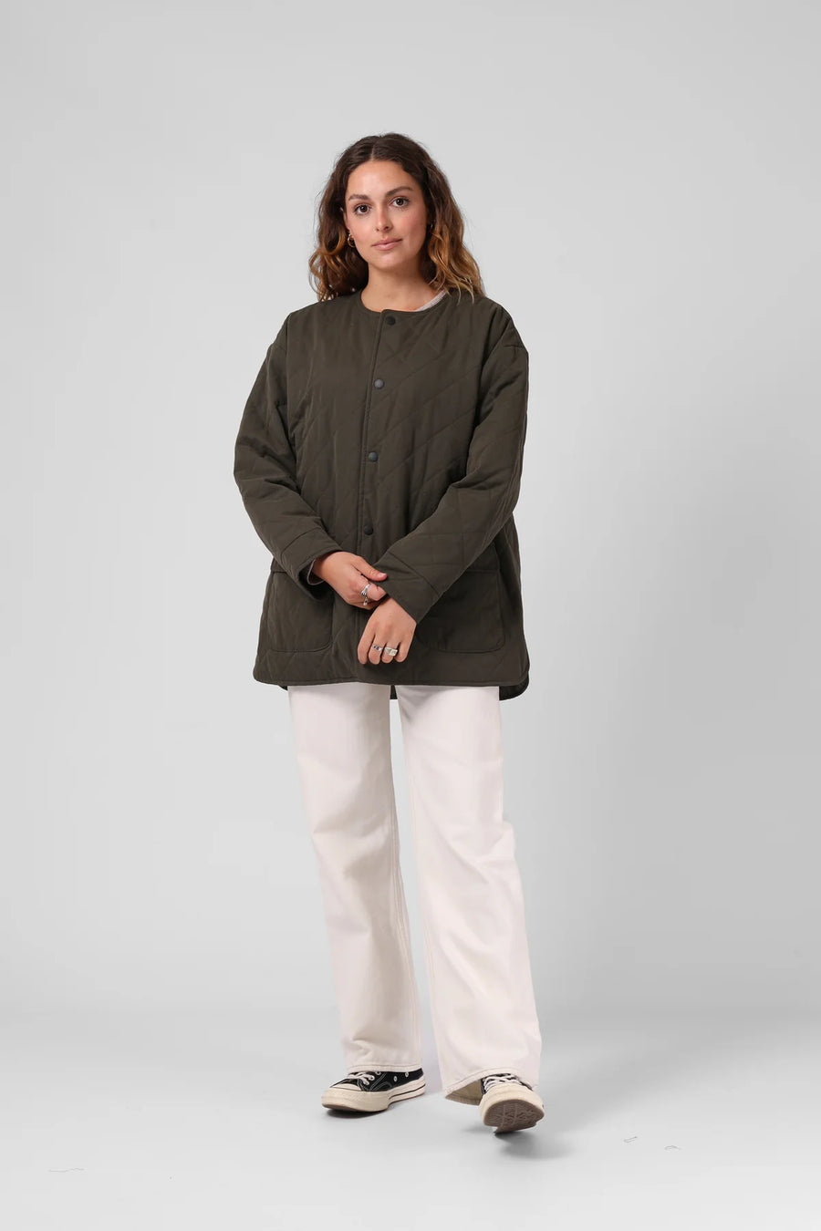 RPM QUILTED JACKET - FOREST - WILDROSE