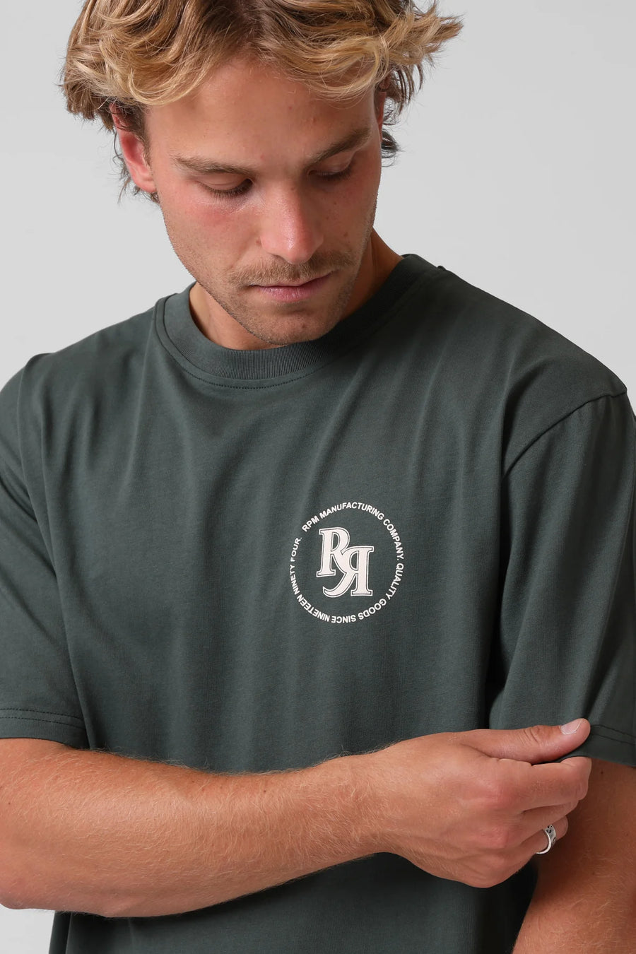 RPM CIRCLE PUFF TEE - BOTTLE - WILDROSE