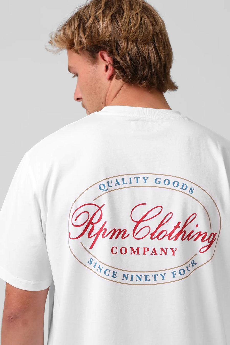 RPM STAMP TEE - WHITE - WILDROSE