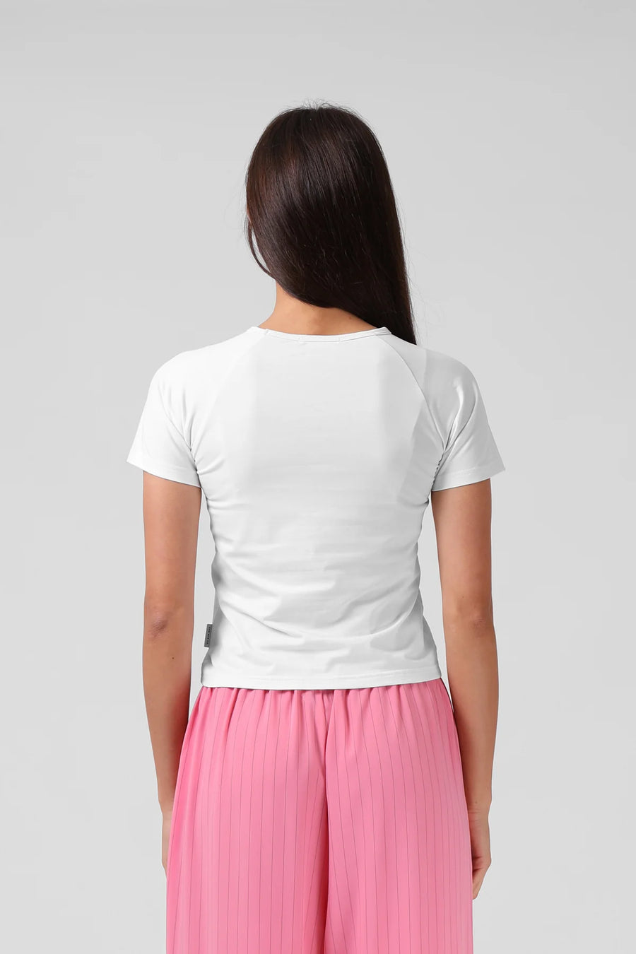 RPM RAGLAN BABY TEE - WHITE - WILDROSE