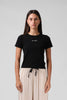 RPM RAGLAN BABY TEE - BLACK - WILDROSE