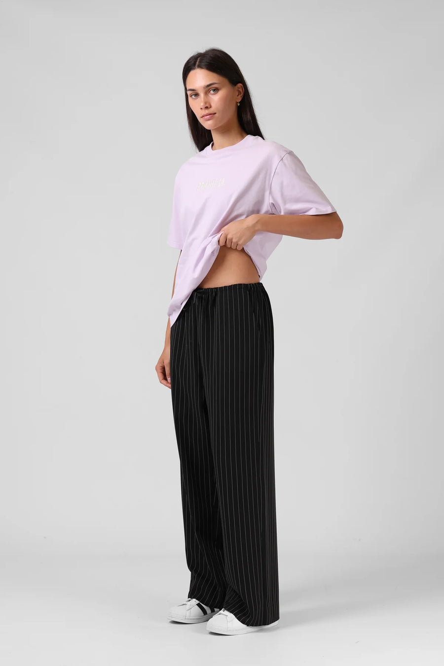 RPM NORMA PANT - BLACK STRIPE - WILDROSE