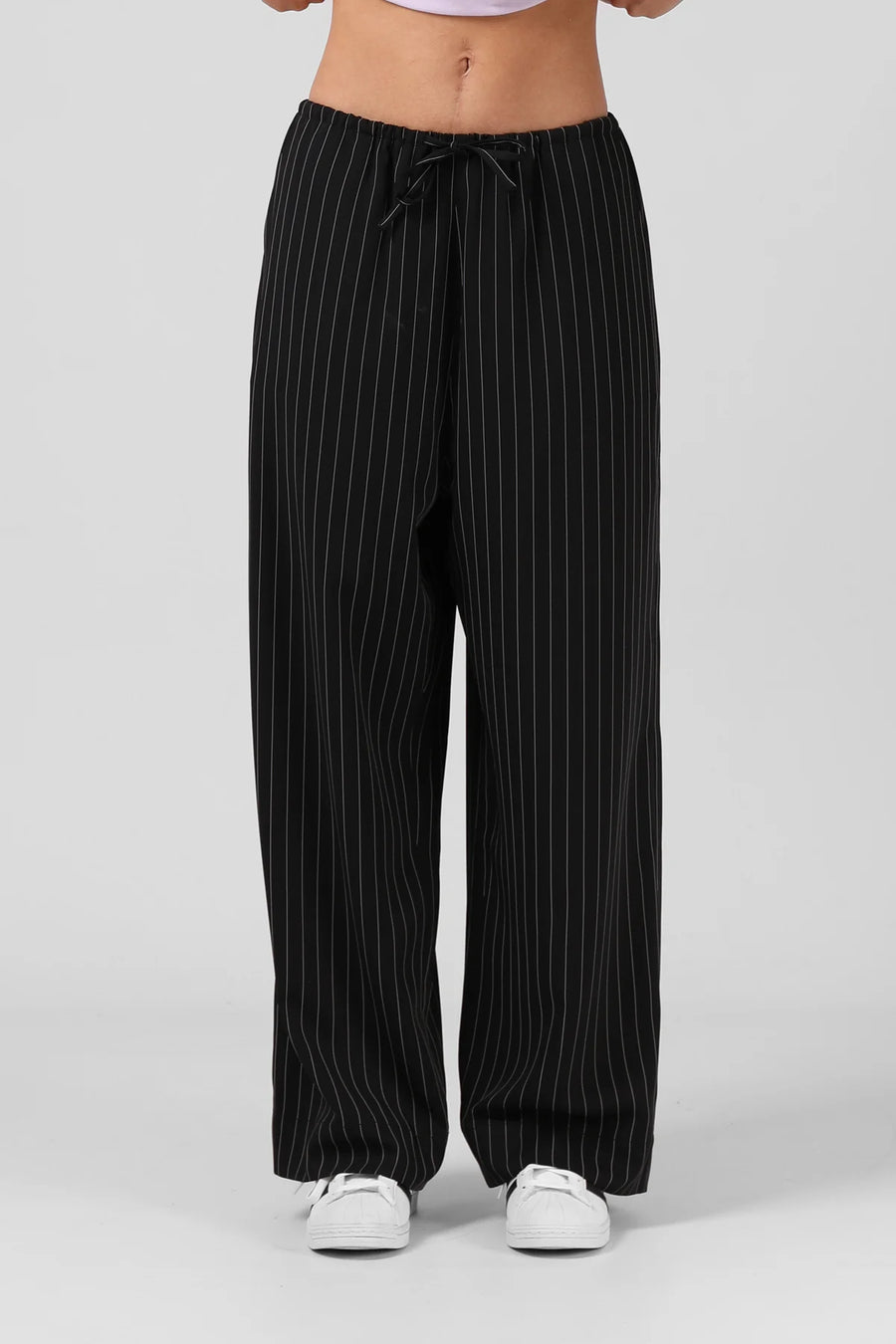 RPM NORMA PANT - BLACK STRIPE - WILDROSE