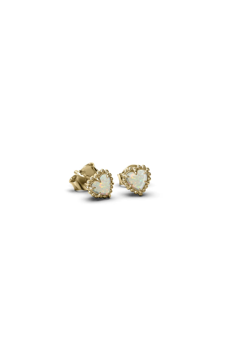 STOLEN GIRLFRIENDS CLUB DAHLIAS HEART EARRINGS - GOLD- WILDROSE