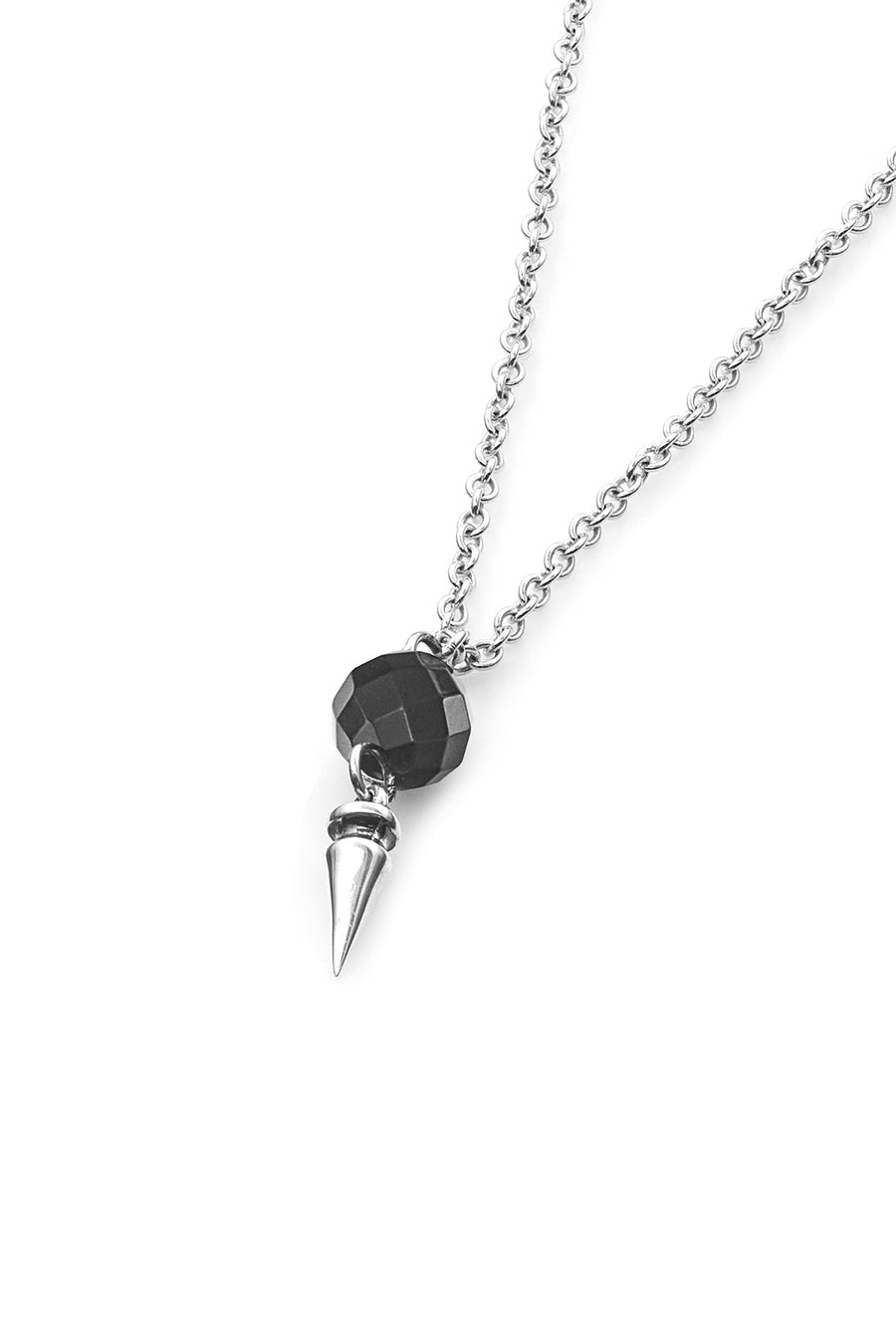 STOLEN GIRLFRIENDS CLUB PUNK ORB NECKLACE - SILVER/ONYX - WILDROSE