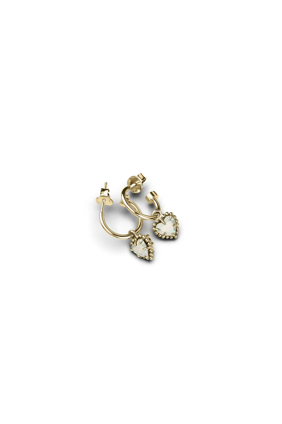 STOLEN GIRLFRIENDS CLUB DAHLIAS HEART ANCHOR SLEEPERS - GOLD - WILDROSE