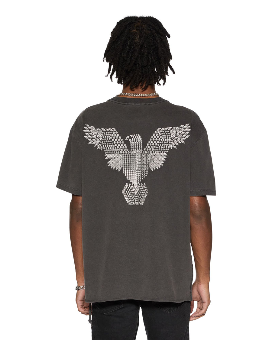 KSUBI EAGLE BIGGIE SS TEE - FADED BLACK - WILDROSE