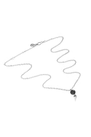 STOLEN GIRLFRIENDS CLUB PUNK ORB NECKLACE - SILVER/ONYX - WILDROSE