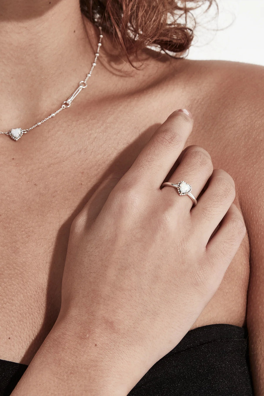 STOLEN GIRLFRIENDS CLUB DAHLIAS HEART RING - WILDROSE