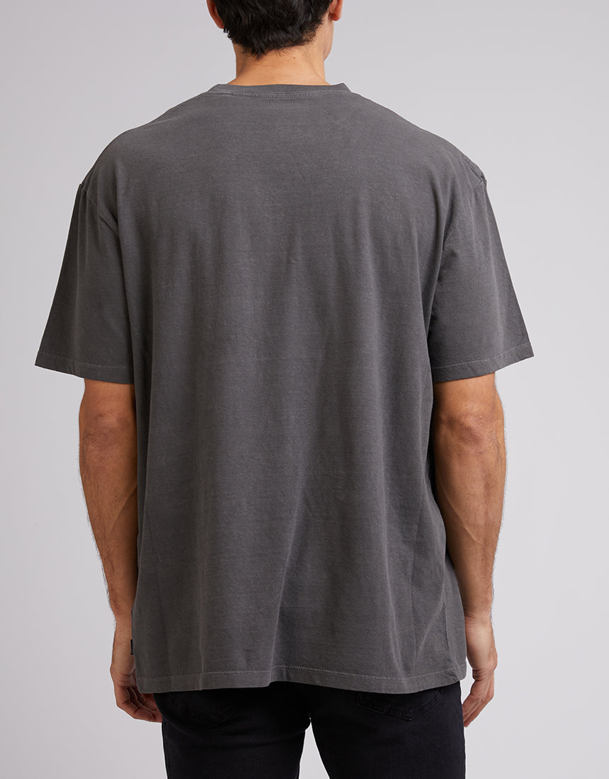 SILENT THEORY PSY TEE - CHARCOAL - WILD ROSE