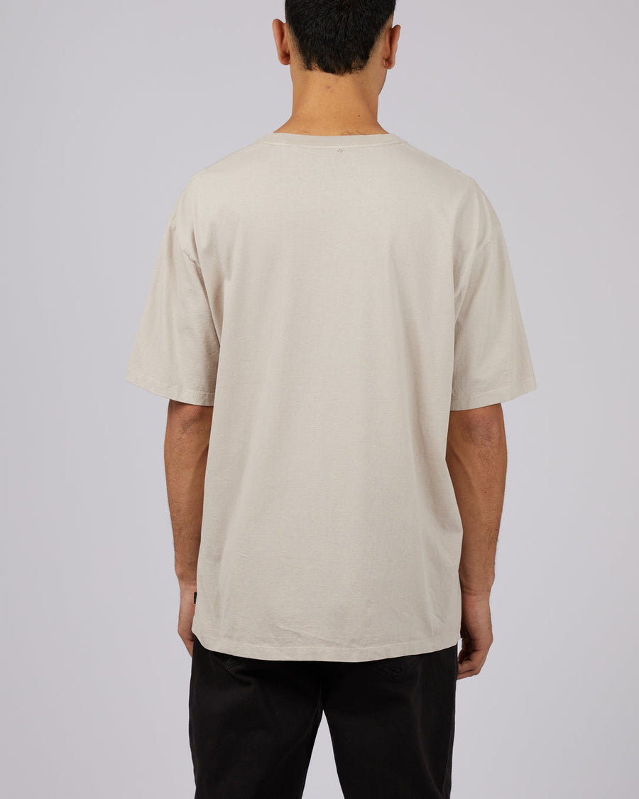 SILENT THEORY VORTEX EMB TEE STONE - WILDROSE