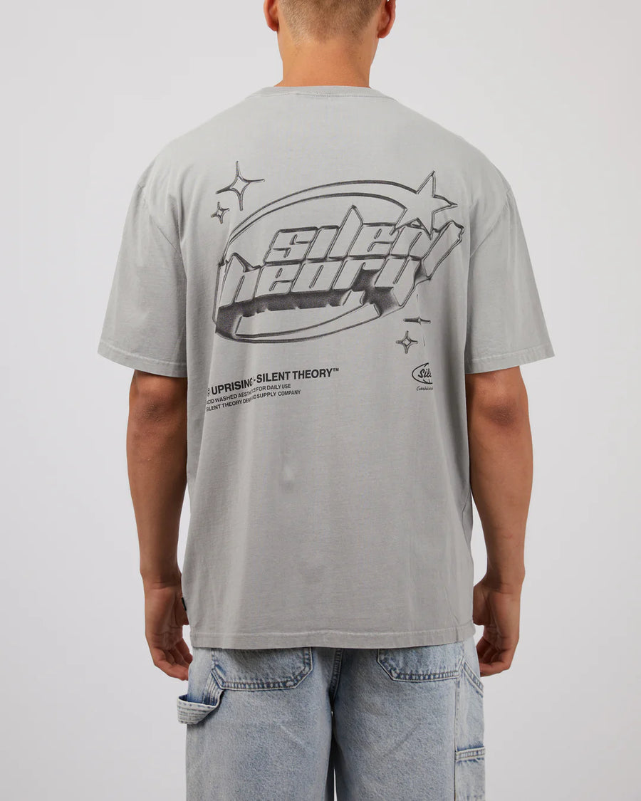 SILENT THEORY FLASH TEE - GREY - WILDROSE