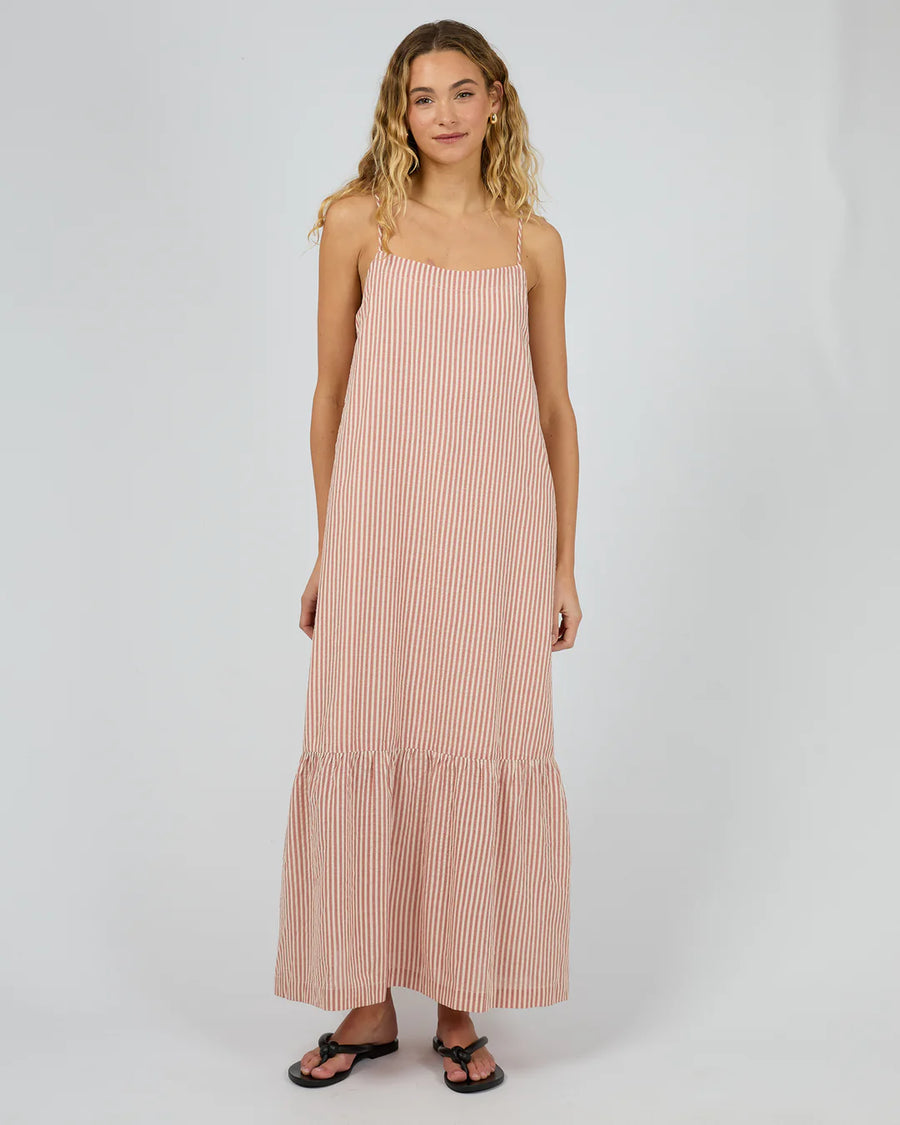 SILENT THEORY FLETCHER MAXI DRESS - RUST - WILDROSE