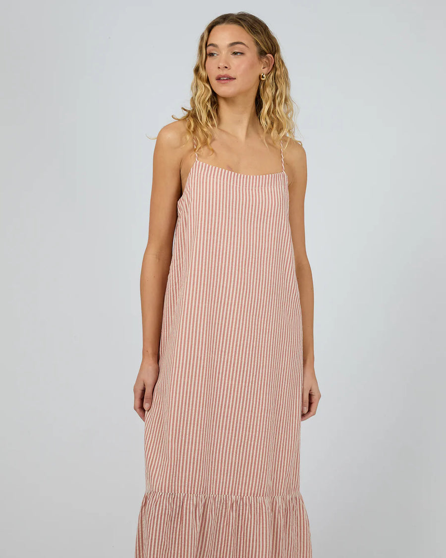 SILENT THEORY FLETCHER MAXI DRESS - RUST - WILDROSE